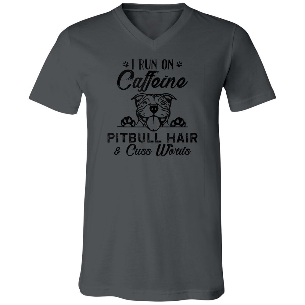 Unisex V-Neck T-Shirt - 9BL9M7BR - Asphalt - 12