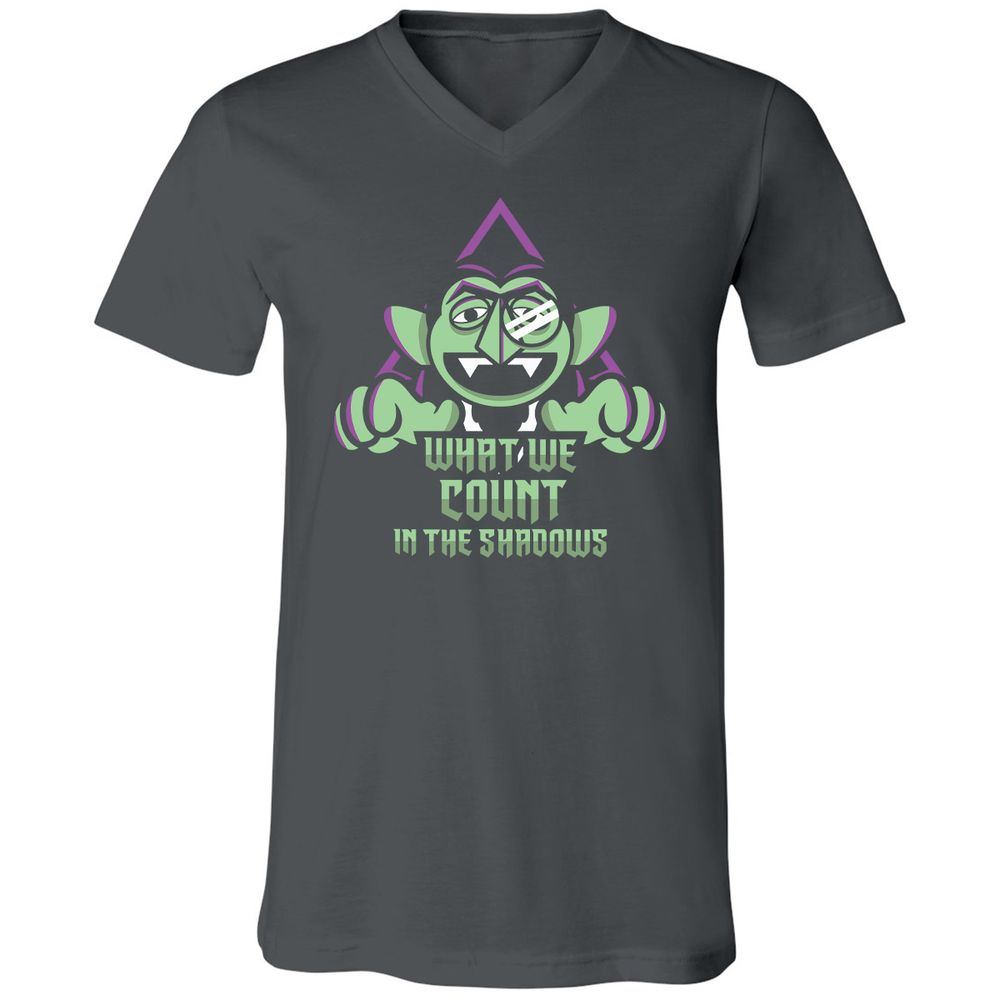 Unisex V-Neck T-Shirt - N6ZPRD17 - Asphalt - 12