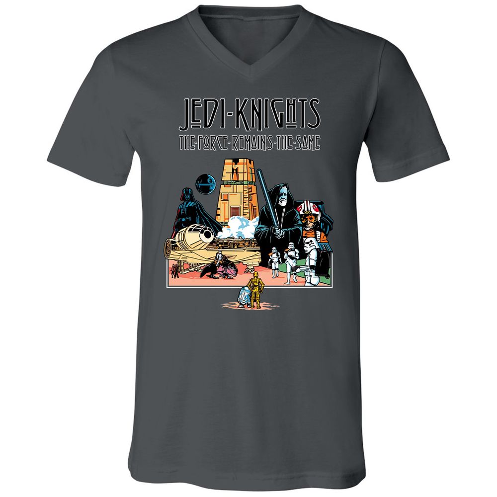 Unisex V-Neck T-Shirt - ZU6FL6U1 - Asphalt - 12