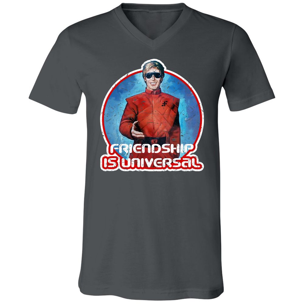 Unisex V-Neck T-Shirt - 7V5EEF2R - Asphalt - 12