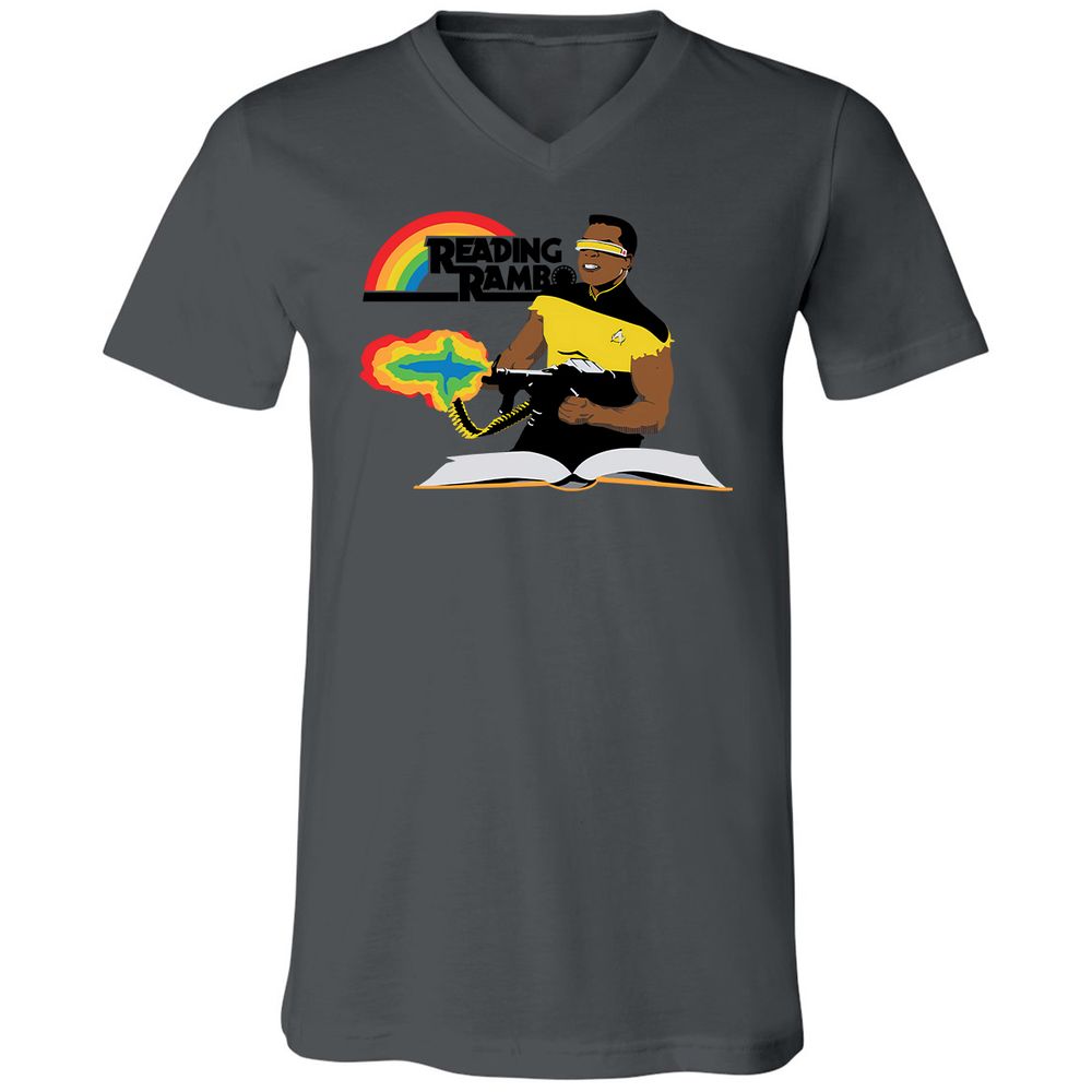 Unisex V-Neck T-Shirt - 3R282ZJA - Asphalt - 12