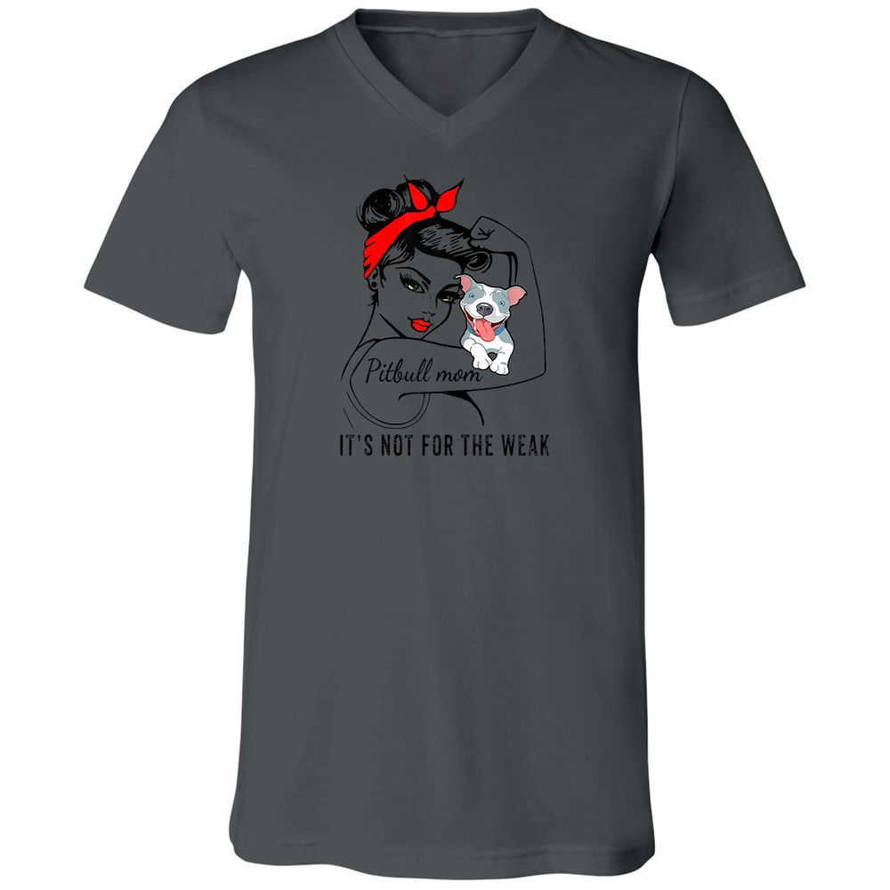 Unisex V-Neck T-Shirt - SQVHQPD9 - Asphalt - 12