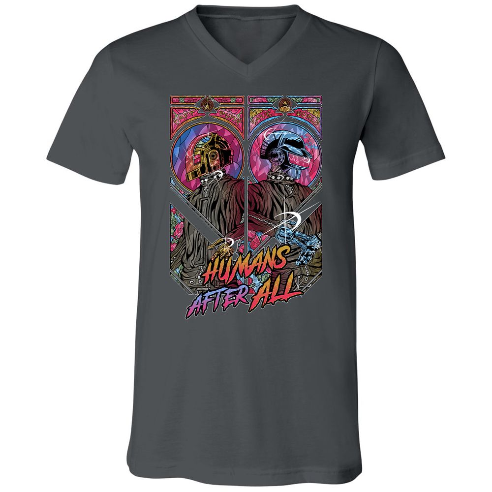 Unisex V-Neck T-Shirt - RLL1YKYK - Asphalt - 12