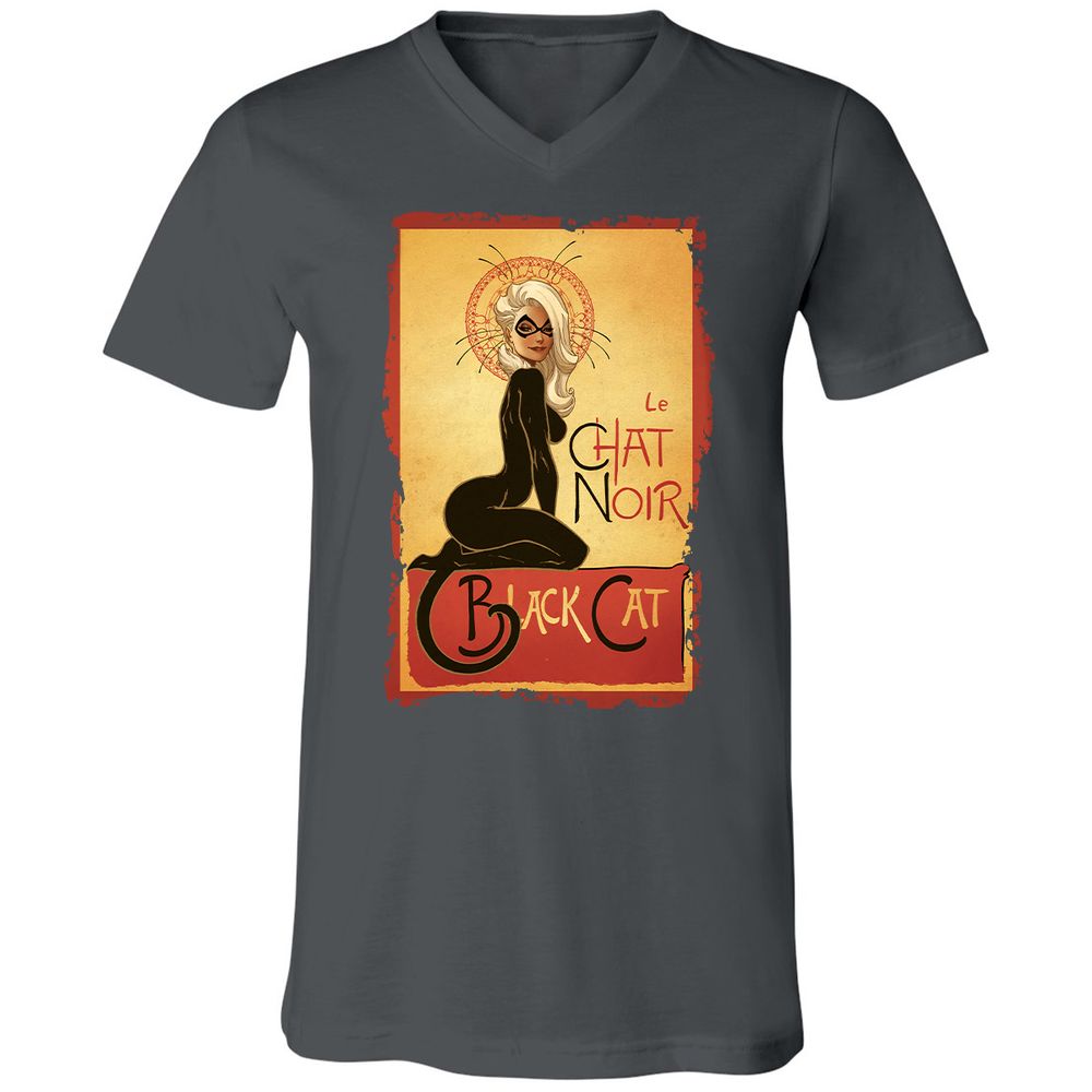 Unisex V-Neck T-Shirt - NPJT5W6F - Asphalt - 12