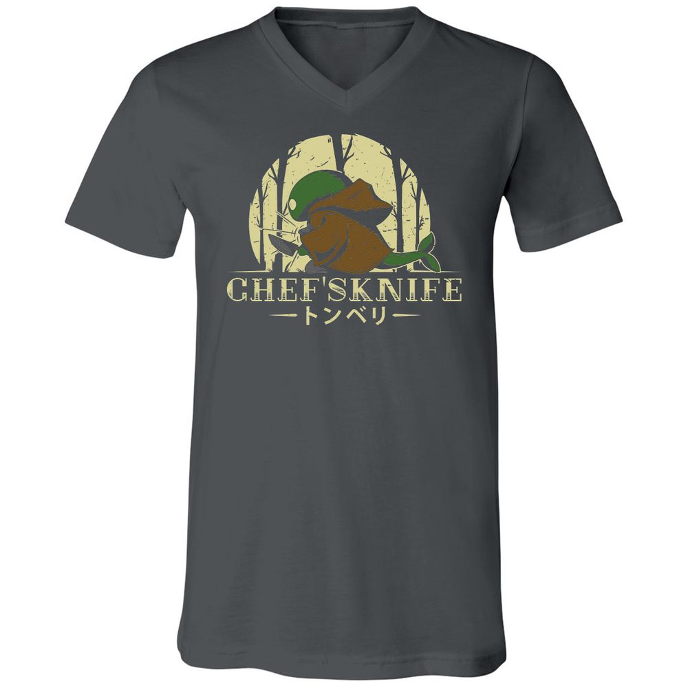 Unisex V-Neck T-Shirt - YK2MSPPX - Asphalt - 12