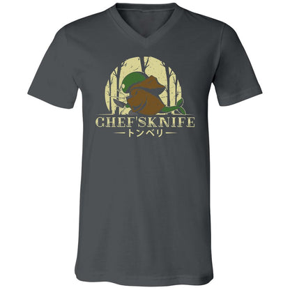 Unisex V-Neck T-Shirt - YK2MSPPX - Asphalt - 12