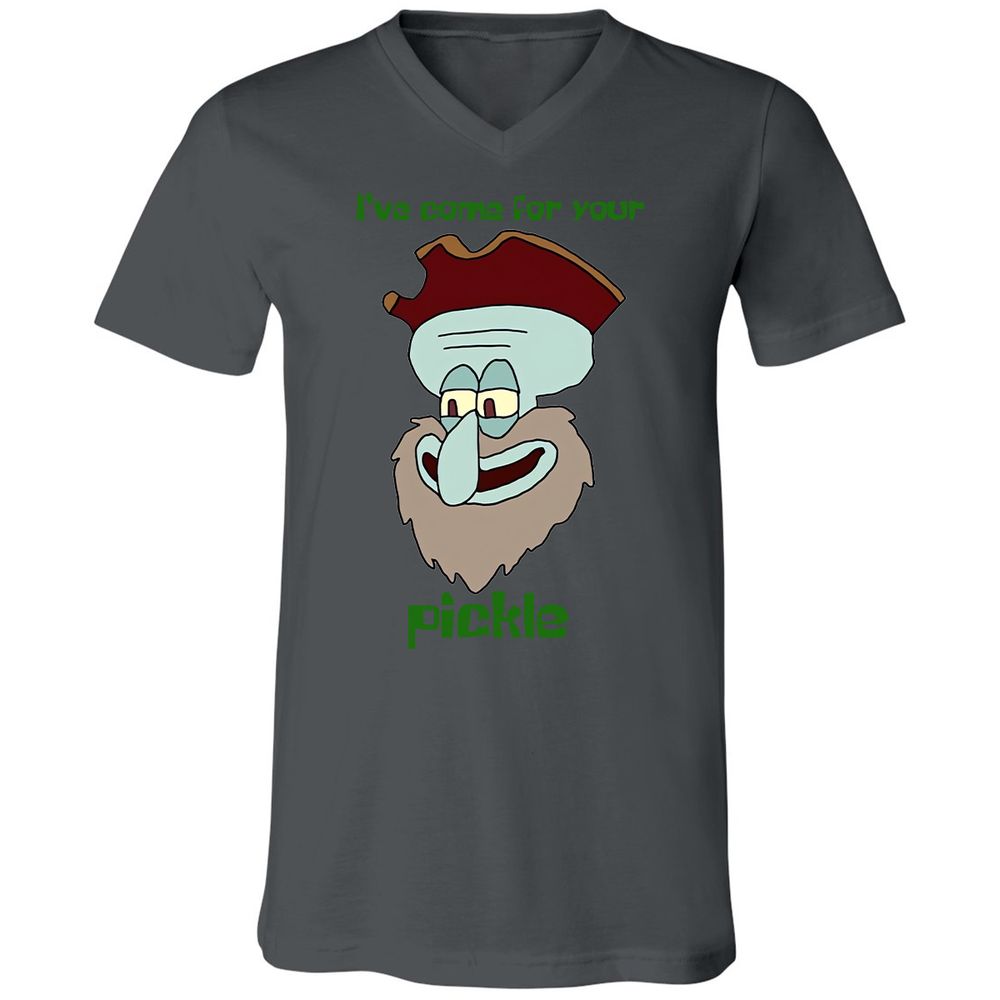 Unisex V-Neck T-Shirt - QX8L8M2Q - Asphalt - 12