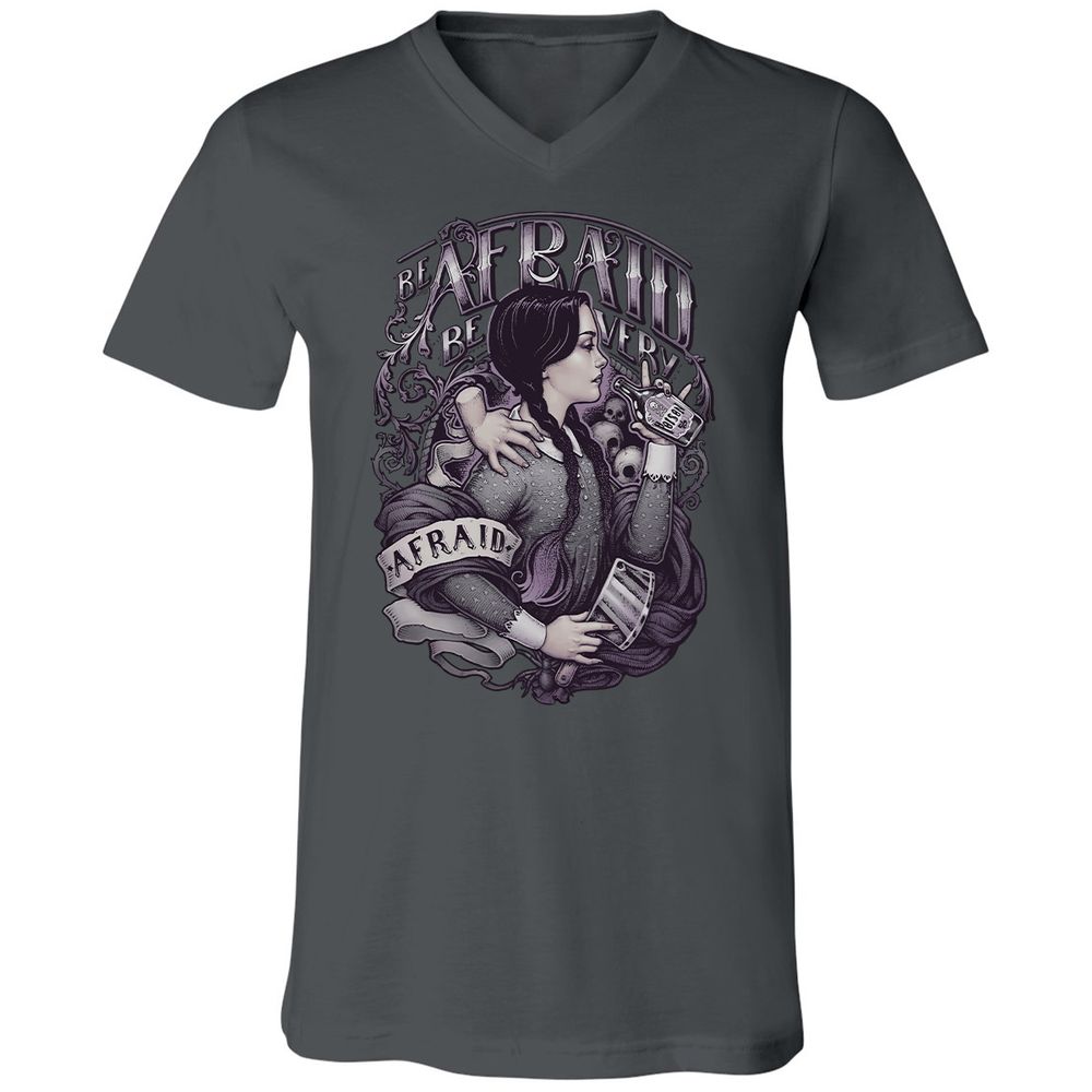 Unisex V-Neck T-Shirt - VRJHR8QH - Asphalt - 12