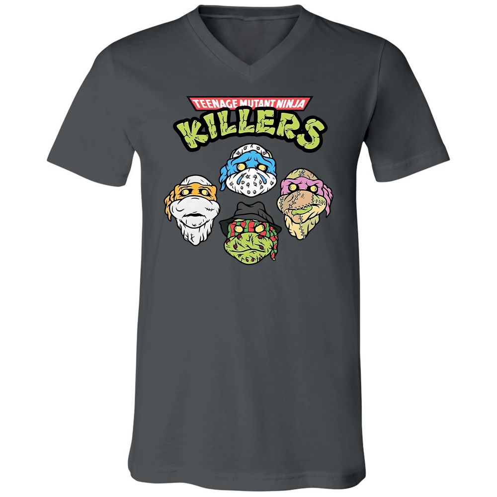 Unisex V-Neck T-Shirt - DLRR13F2 - Asphalt - 12