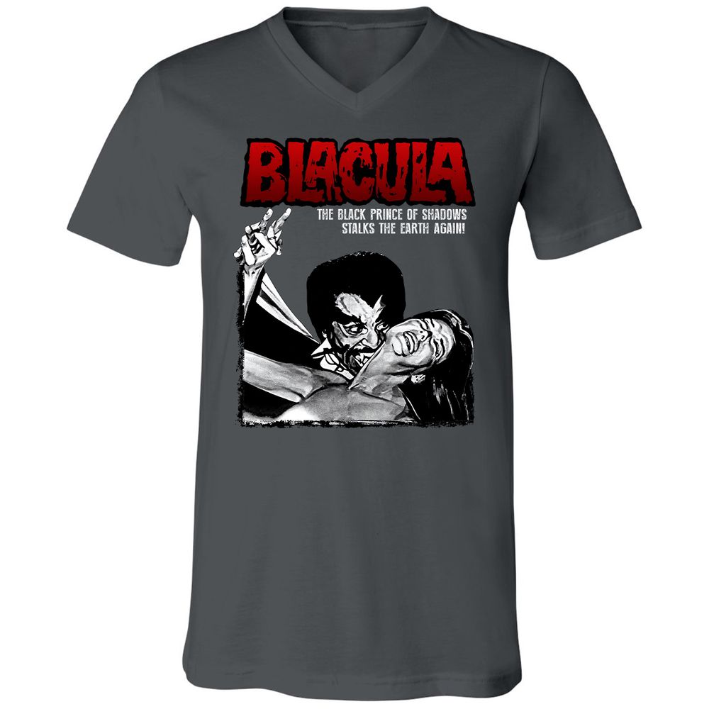 Unisex V-Neck T-Shirt - F8XYDNC5 - Asphalt - 12