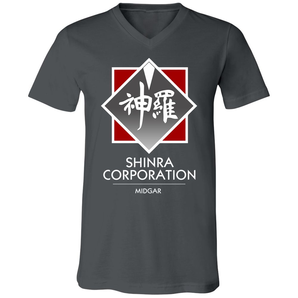 Unisex V-Neck T-Shirt - 8YMS49UG - Asphalt - 12