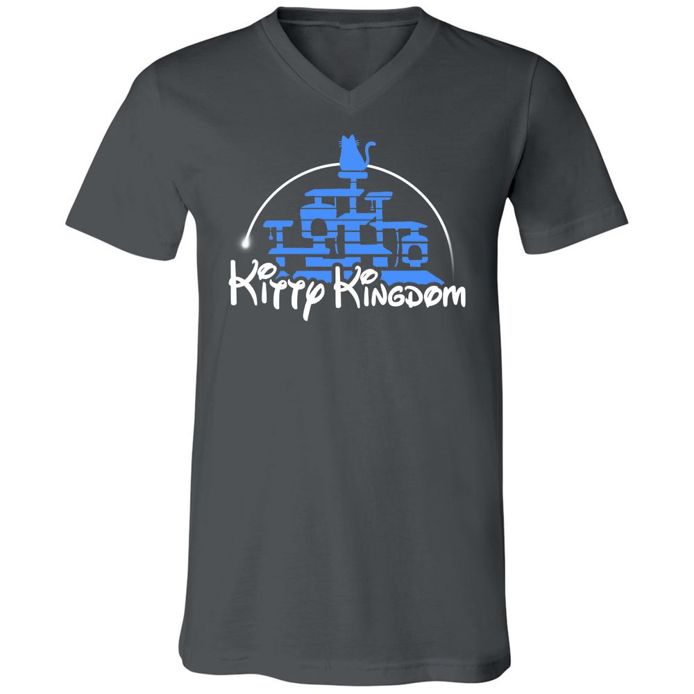 Unisex V-Neck T-Shirt - 8TUVHDNH - Asphalt - 12