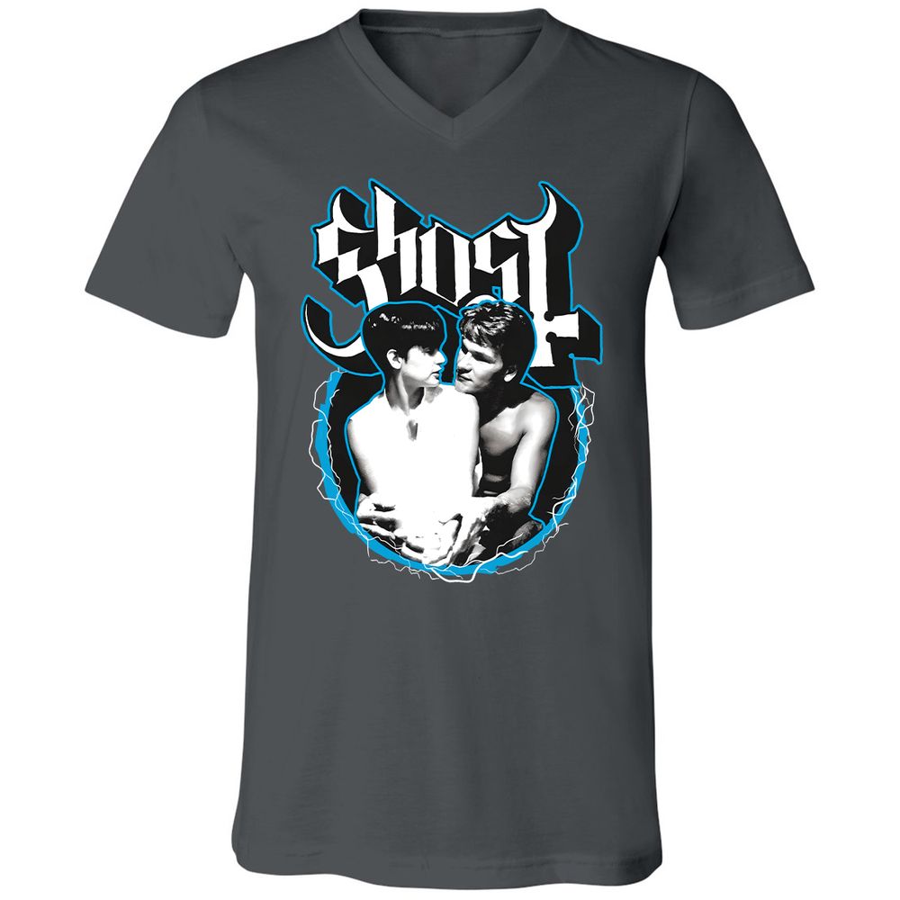 Unisex V-Neck T-Shirt - 5HHKQUC7 - Asphalt - 12