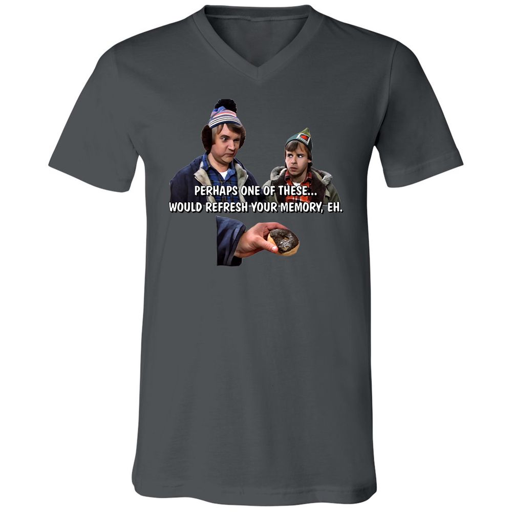 Unisex V-Neck T-Shirt - 2HC23MQ7 - Asphalt - 12