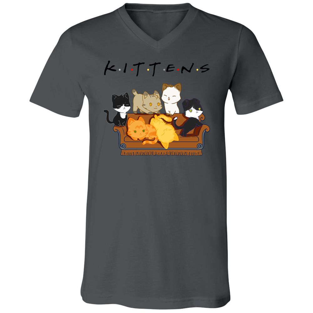 Unisex V-Neck T-Shirt - GD46DACM - Asphalt - 12