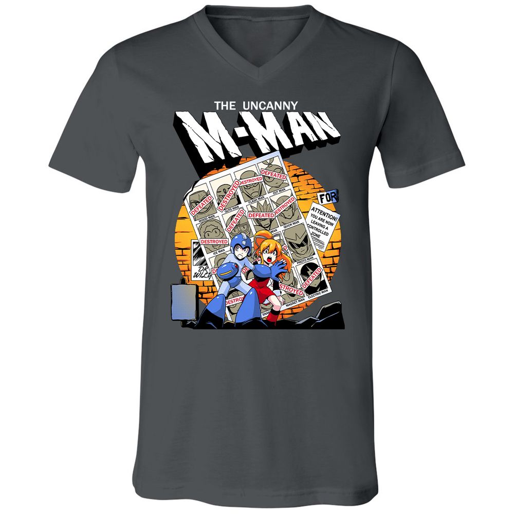 Unisex V-Neck T-Shirt - CC57RJ6V - Asphalt - 12