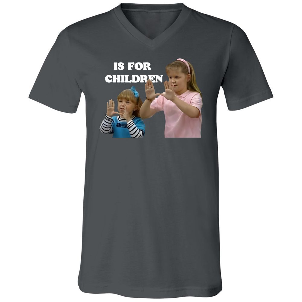 Unisex V-Neck T-Shirt - ZK5693LW - Asphalt - 12