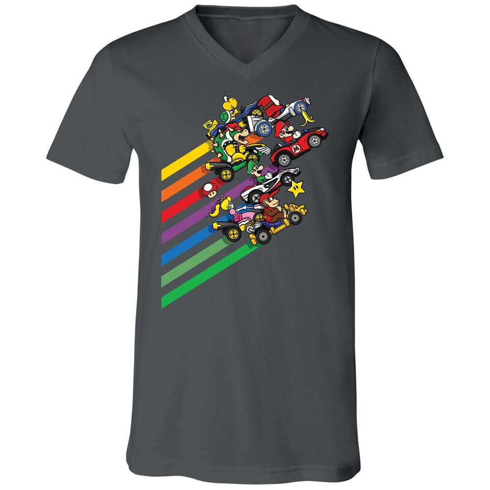 Unisex V-Neck T-Shirt - FB6G6S4G - Asphalt - 12