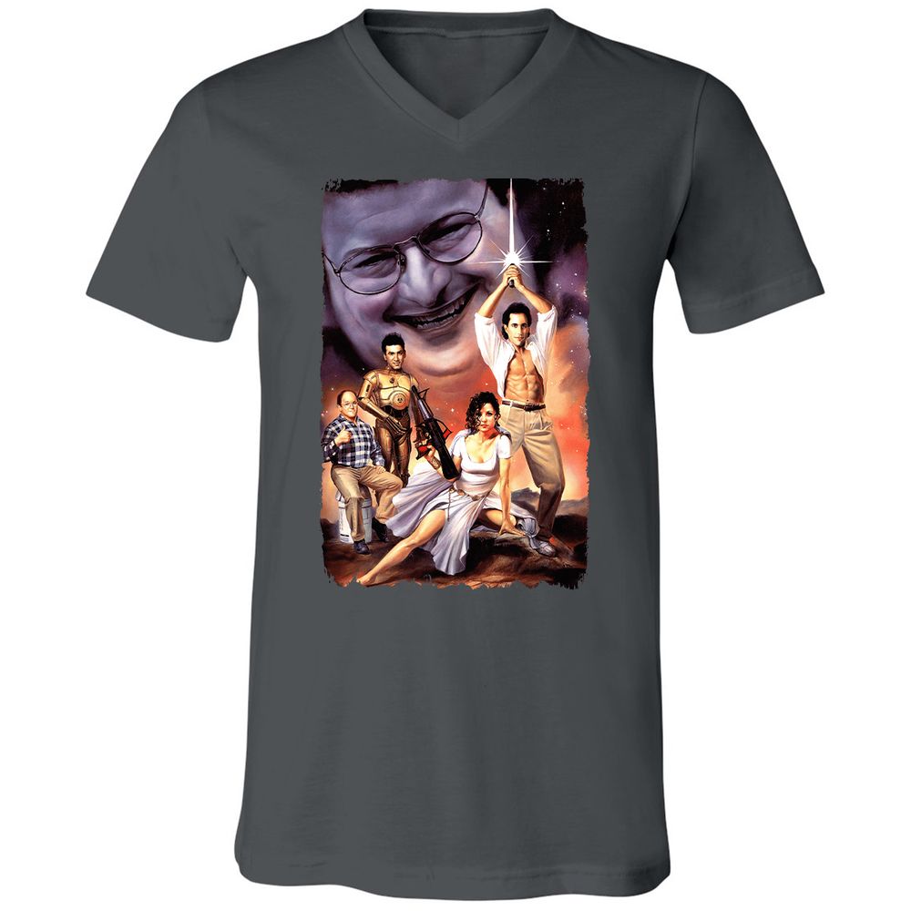 Unisex V-Neck T-Shirt - CMDWEZ4A - Asphalt - 12