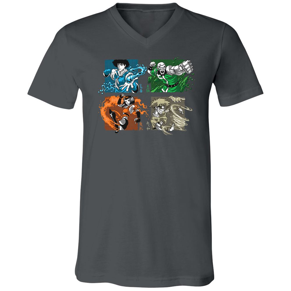 Unisex V-Neck T-Shirt - VSBM9711 - Asphalt - 12