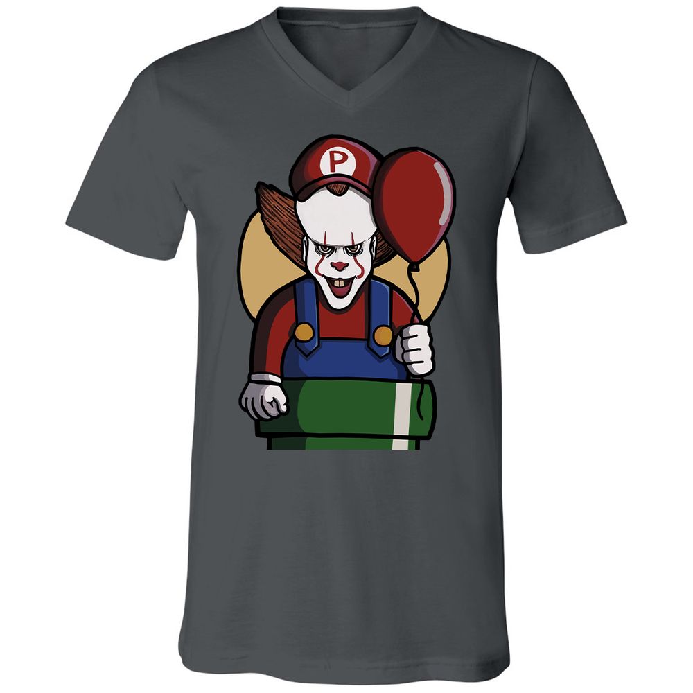 Unisex V-Neck T-Shirt - 1C2U4VSR - Asphalt - 12