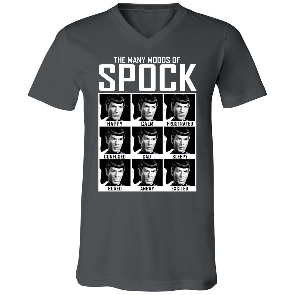 Unisex V-Neck T-Shirt - QJ743727 - Asphalt - 12