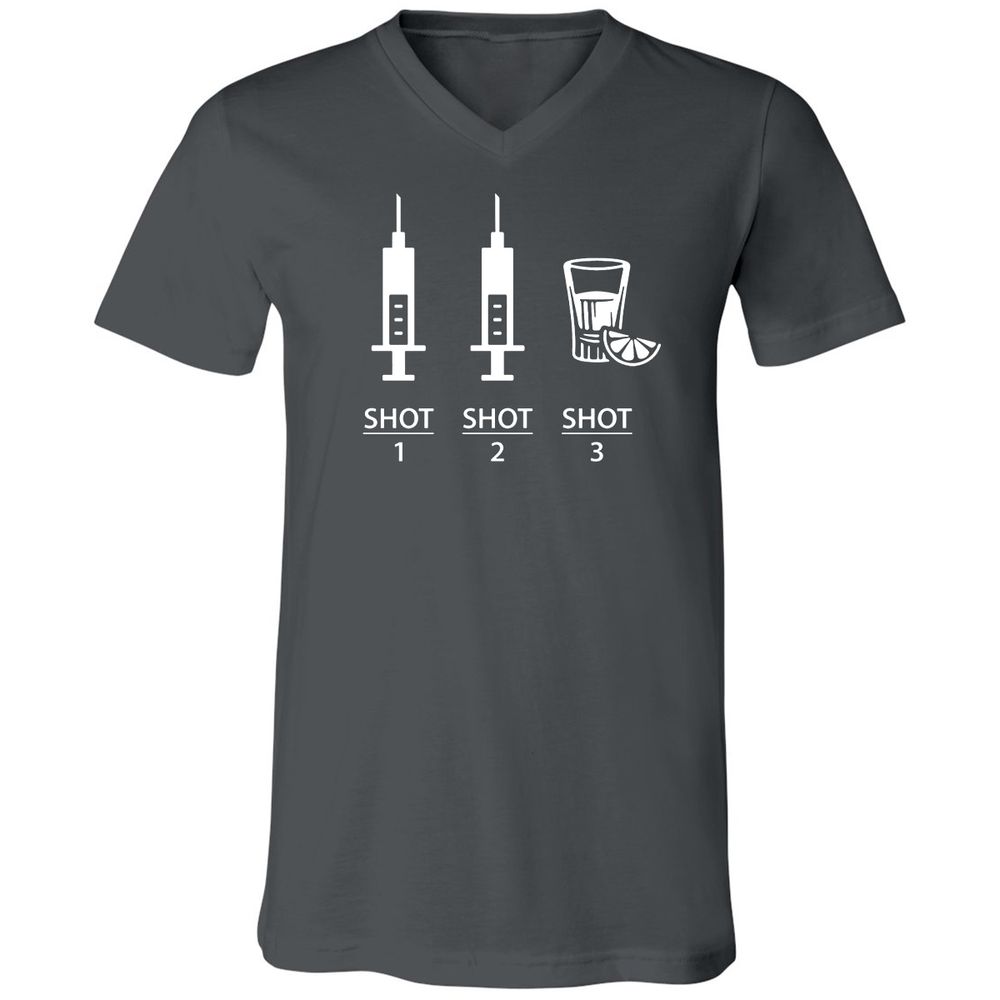 Unisex V-Neck T-Shirt - XXT8JSPJ - Asphalt - 12