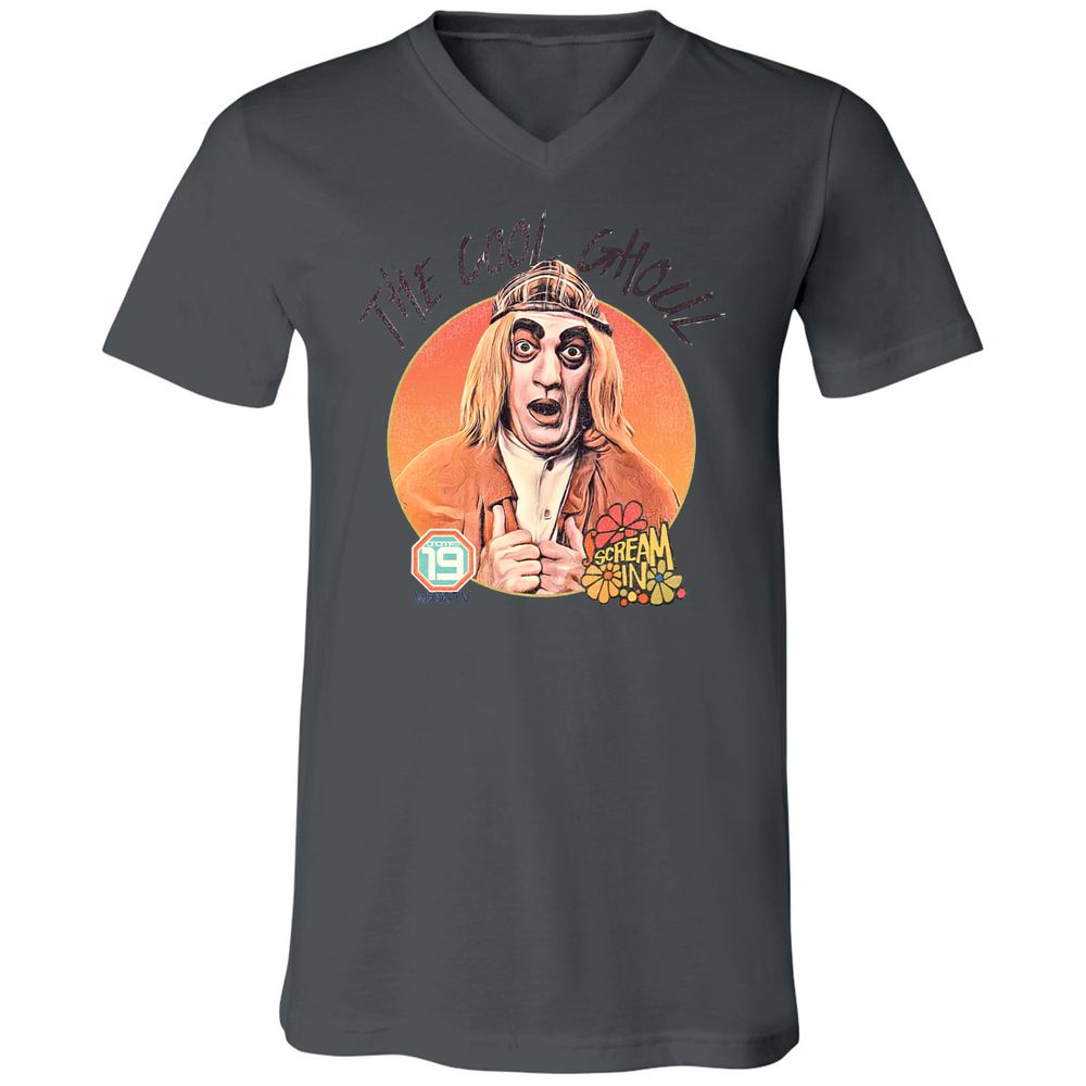 Unisex V-Neck T-Shirt - FEFJDZJ9 - Asphalt - 12