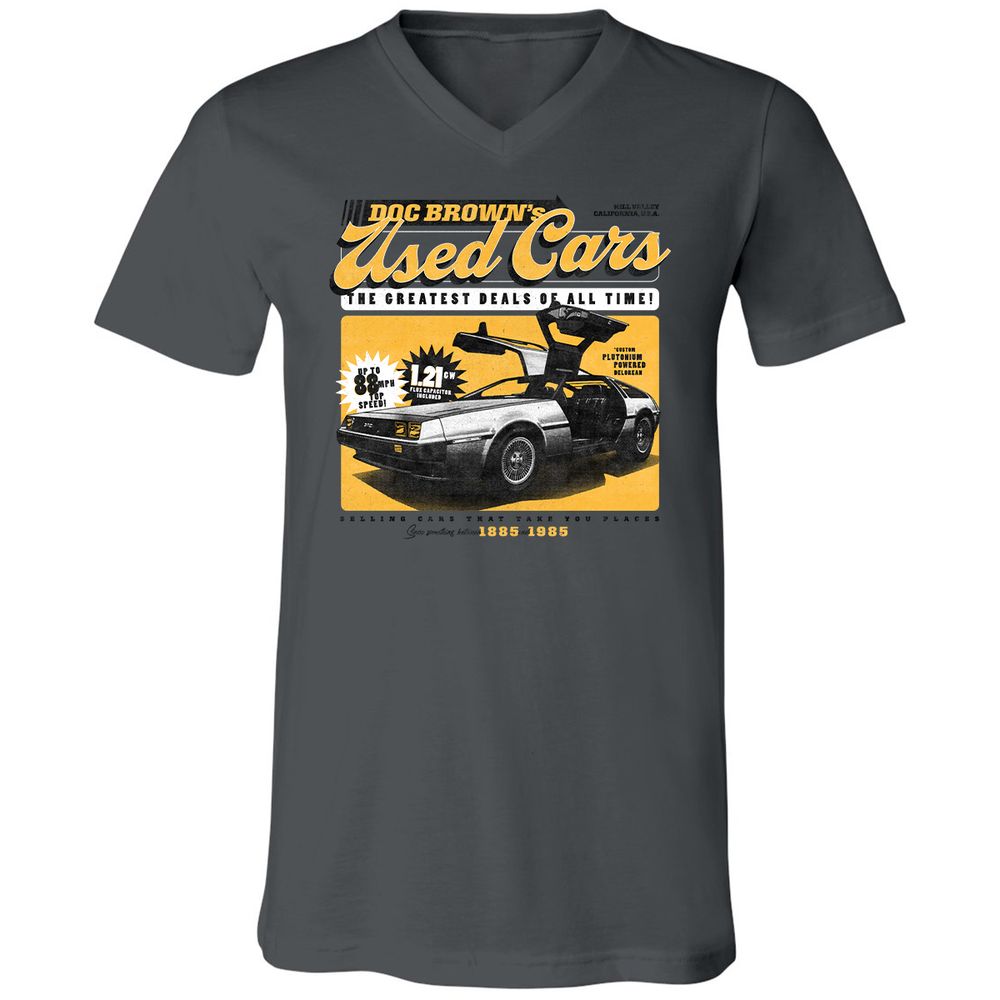 Unisex V-Neck T-Shirt - FK7WTCYD - Asphalt - 12