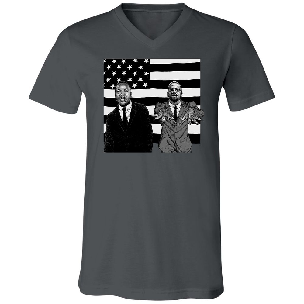 Unisex V-Neck T-Shirt - AVUN24JG - Asphalt - 12