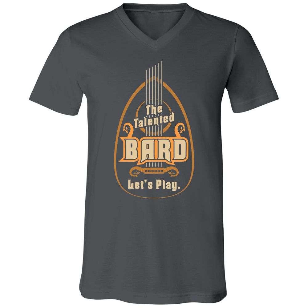 Unisex V-Neck T-Shirt - LAARYGLY - Asphalt - 12