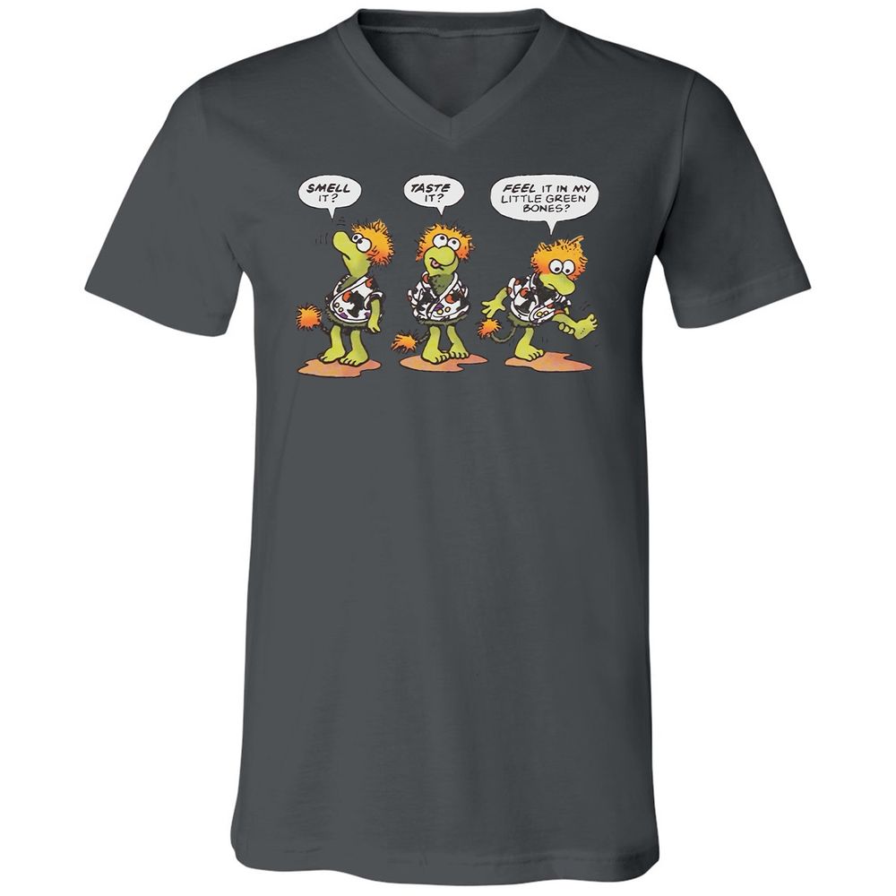 Unisex V-Neck T-Shirt - F17QFVST - Asphalt - 12