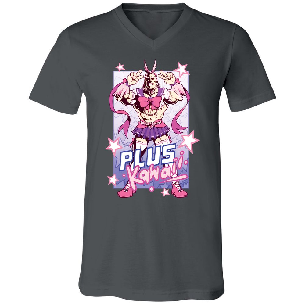 Unisex V-Neck T-Shirt - UUR5YS5W - Asphalt - 12