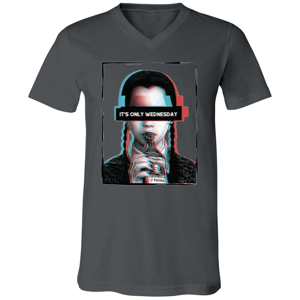 Unisex V-Neck T-Shirt - GTJQ179A - Asphalt - 12