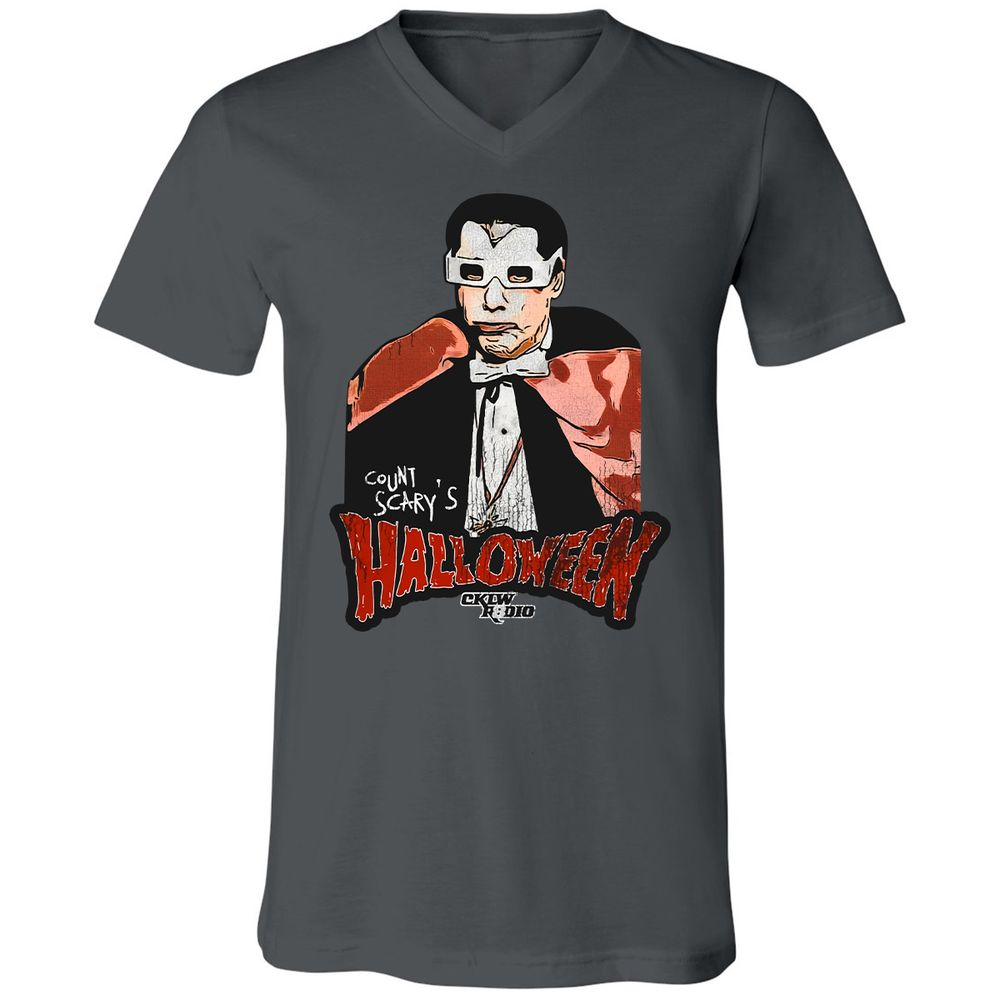 Unisex V-Neck T-Shirt - LRRMPL7Z - Asphalt - 12