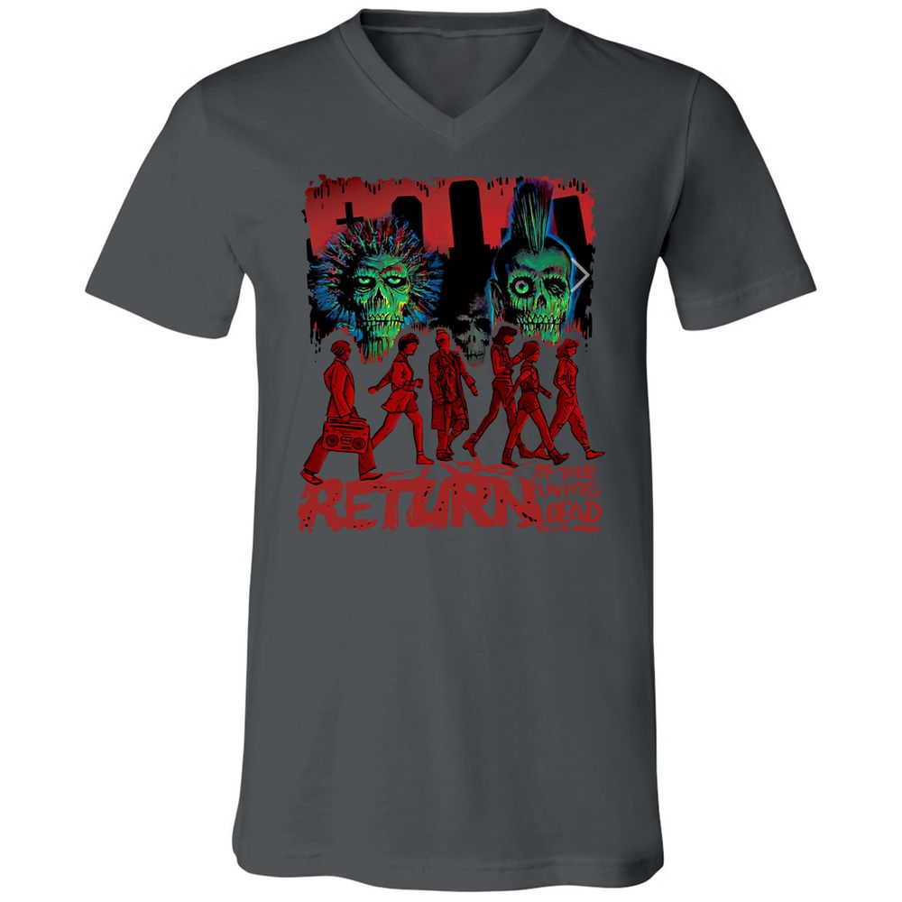 Unisex V-Neck T-Shirt - YMSG5THG - Asphalt - 12