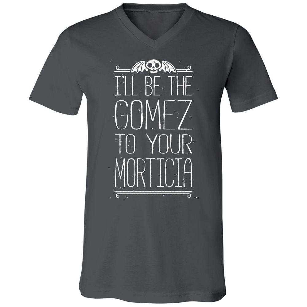 Unisex V-Neck T-Shirt - EK7GK5YN - Asphalt - 12