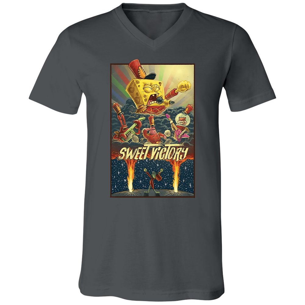 Unisex V-Neck T-Shirt - 7EN55EWS - Asphalt - 12