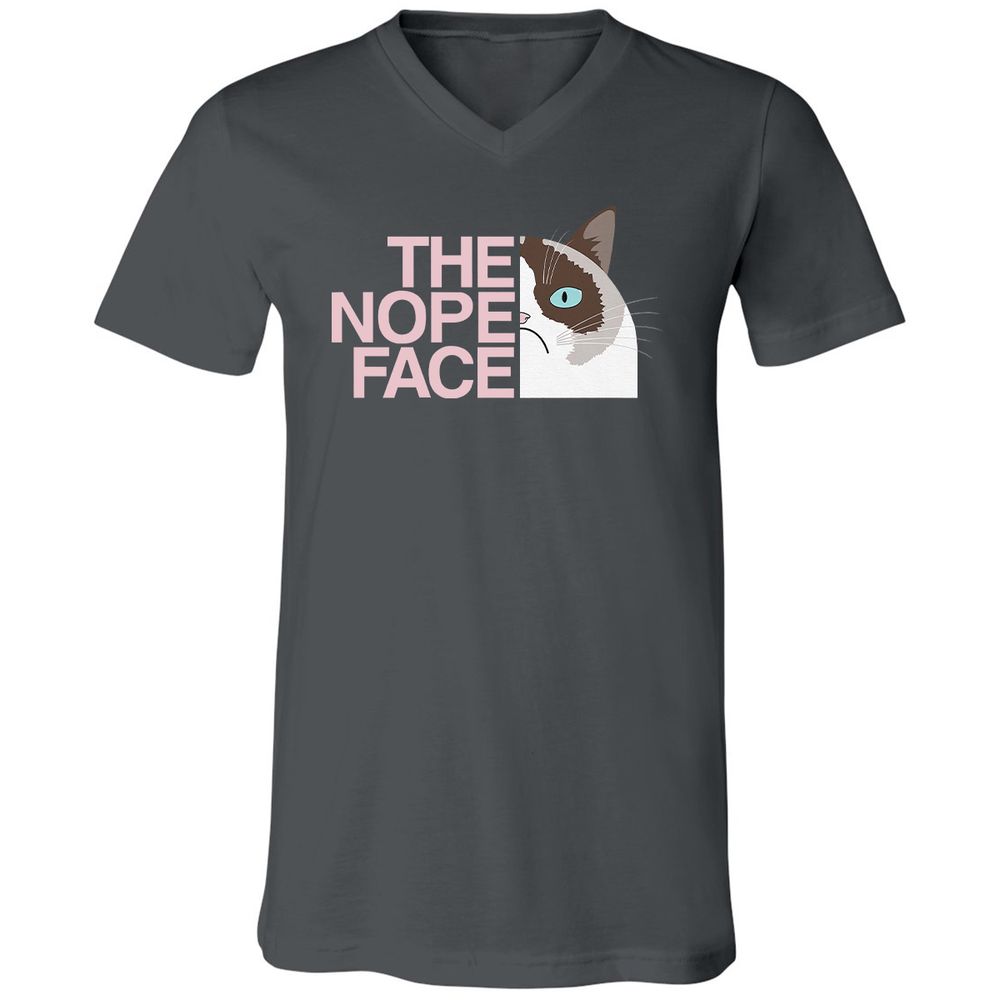 Unisex V-Neck T-Shirt - 6GLSHY9C - Asphalt - 12