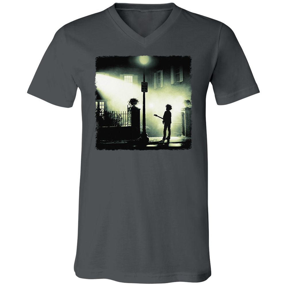 Unisex V-Neck T-Shirt - HYX4YM3F - Asphalt - 12