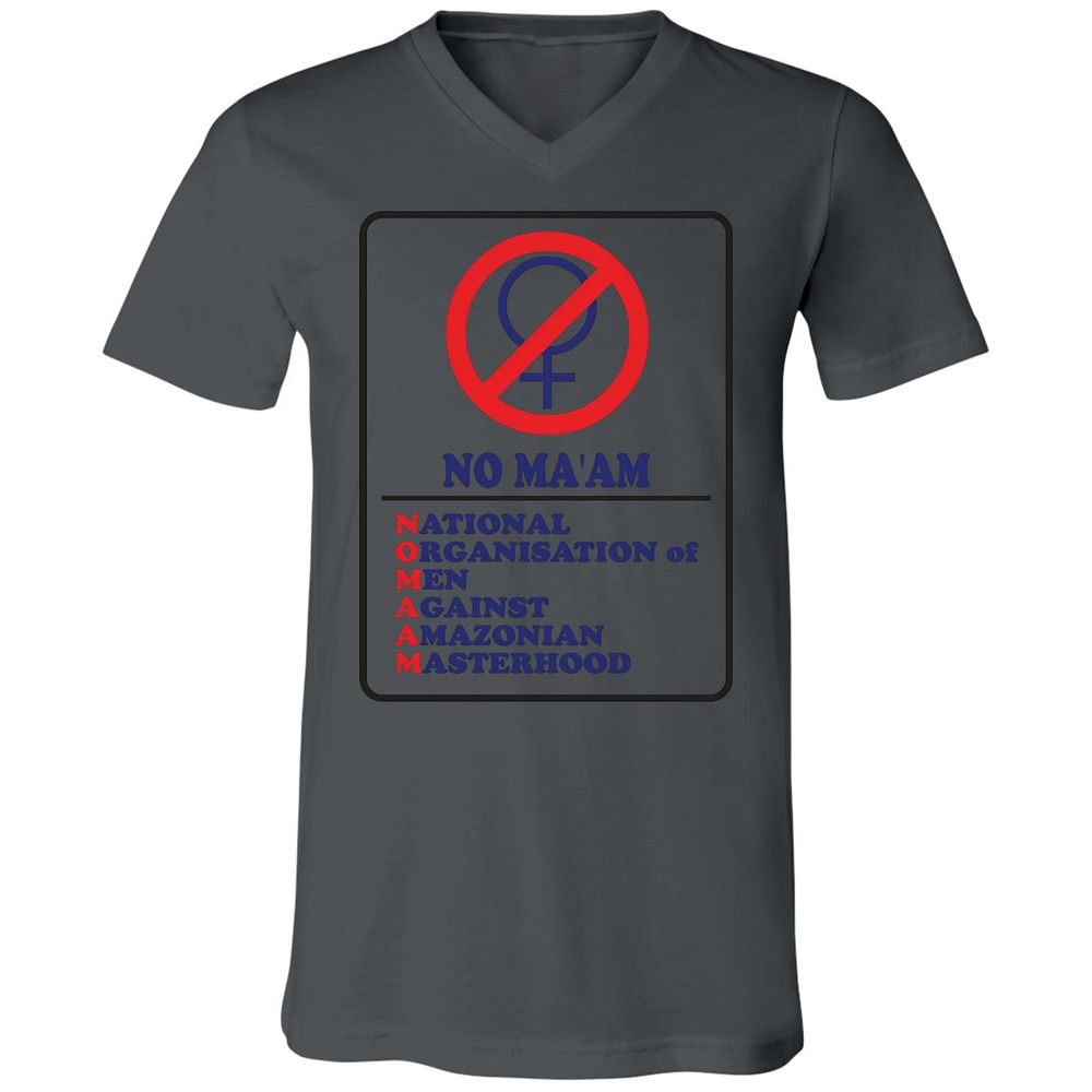 Unisex V-Neck T-Shirt - 324R1Q4L - Asphalt - 12