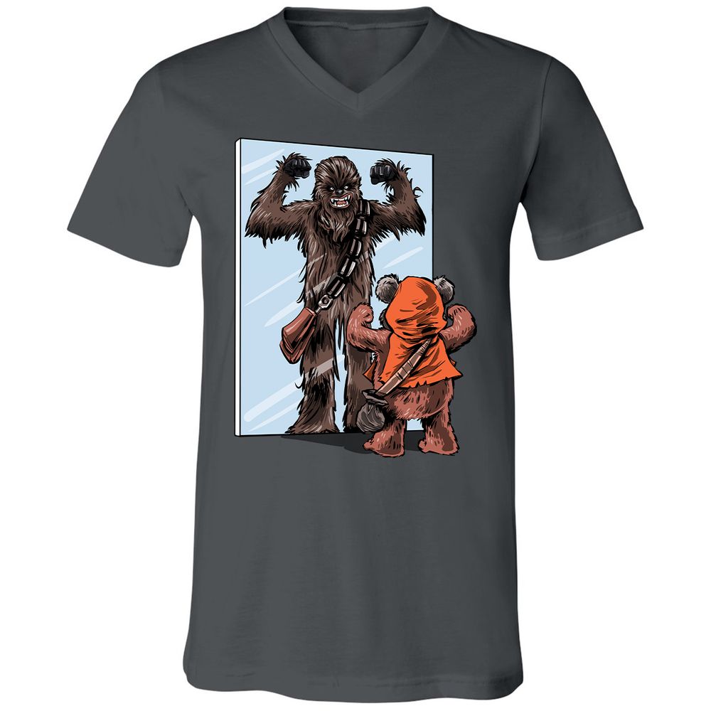 Unisex V-Neck T-Shirt - BF7ZJ424 - Asphalt - 12