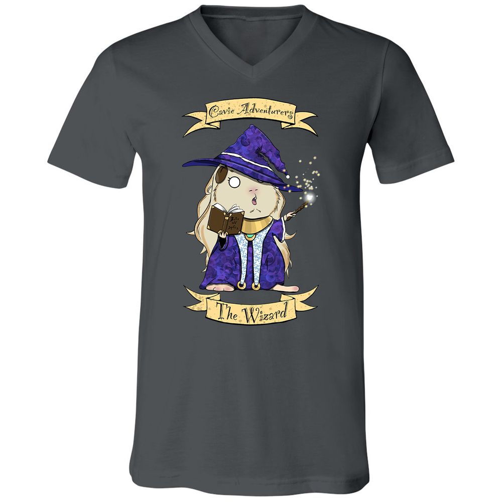 Unisex V-Neck T-Shirt - 37GC34YU - Asphalt - 12