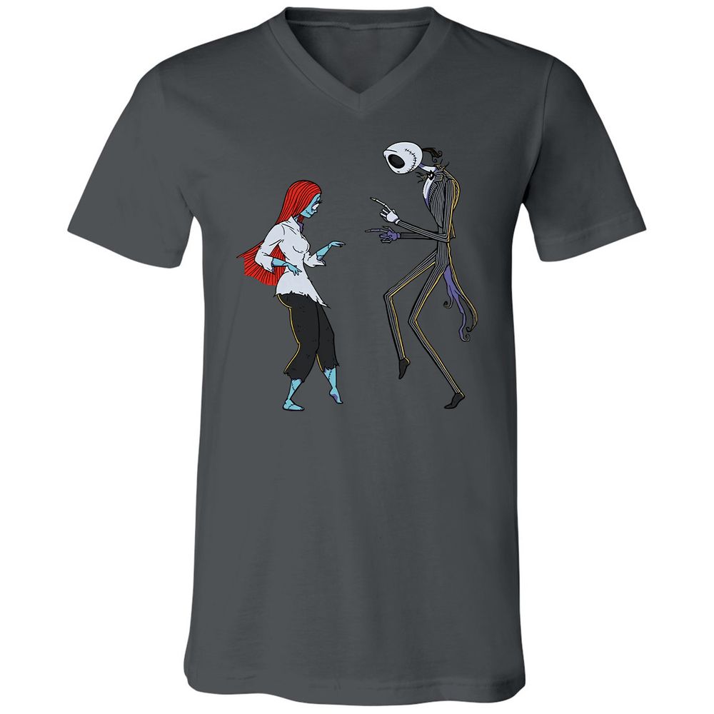 Unisex V-Neck T-Shirt - 84QCUNVN - Asphalt - 12