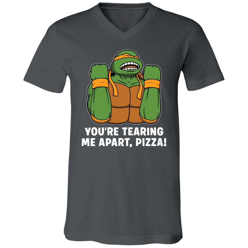 Unisex V-Neck T-Shirt - ABP2TZF6 - Asphalt - 12