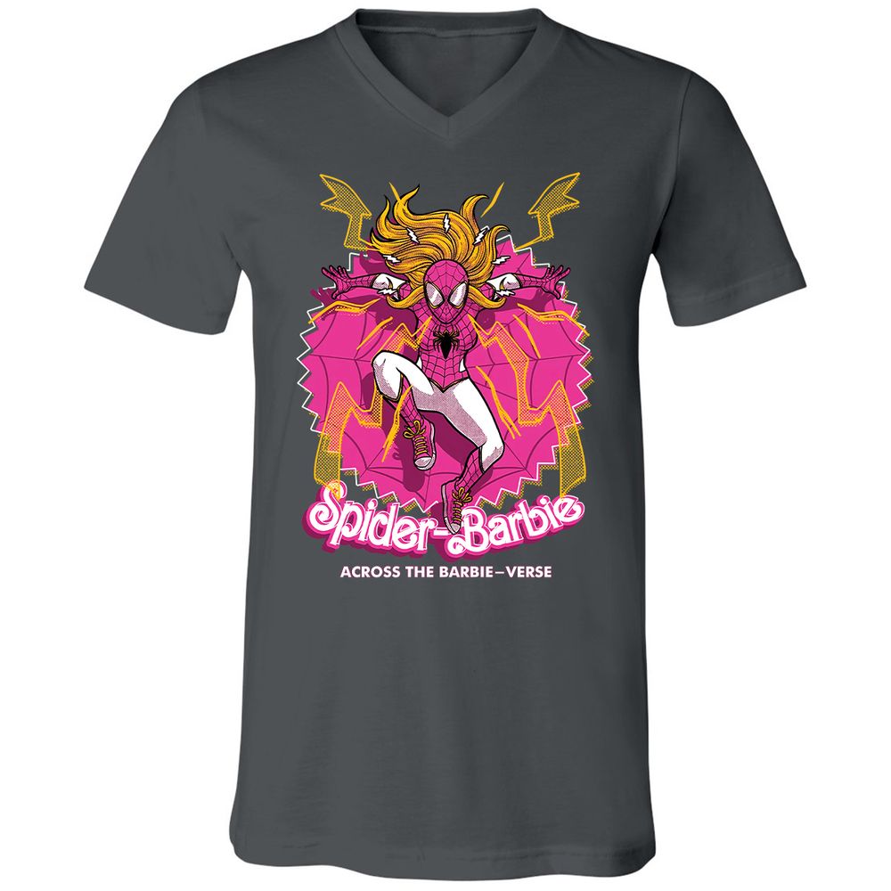 Unisex V-Neck T-Shirt - AJGCBYP3 - Asphalt - 12