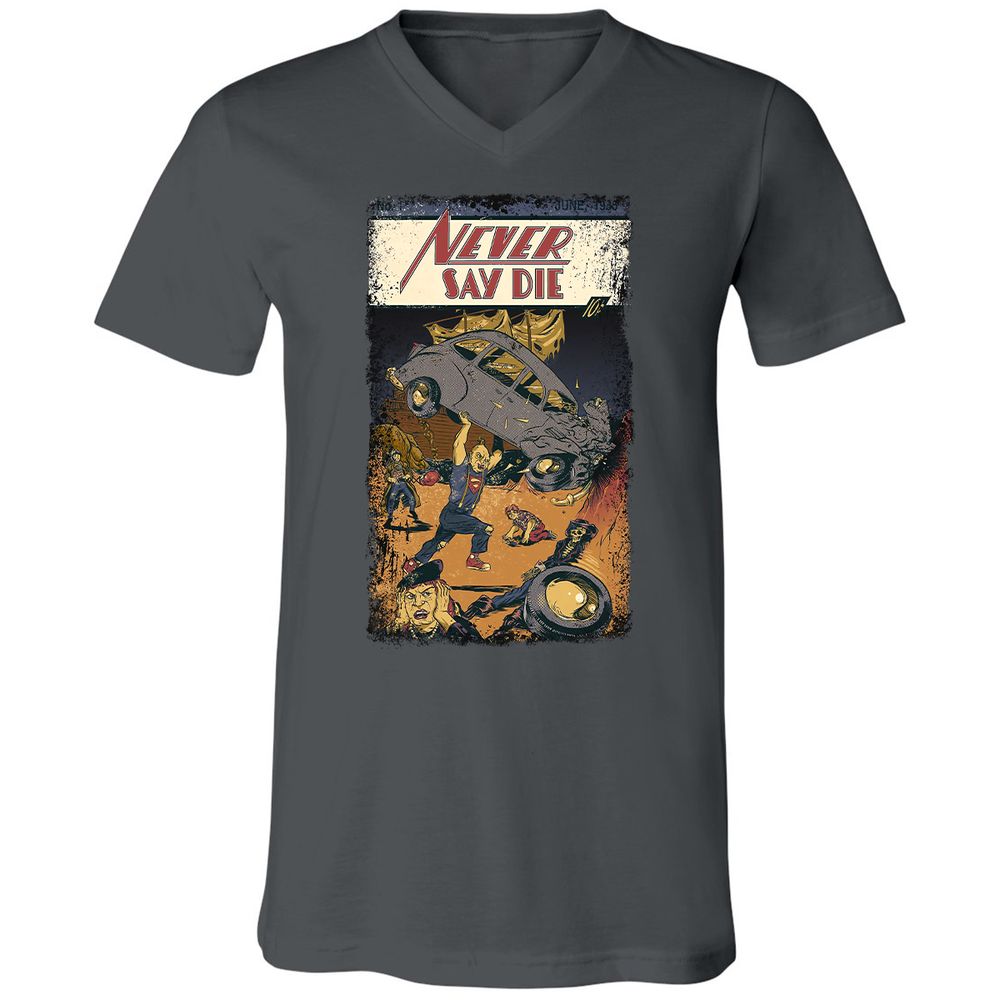 Unisex V-Neck T-Shirt - 2JSP4CGS - Asphalt - 12