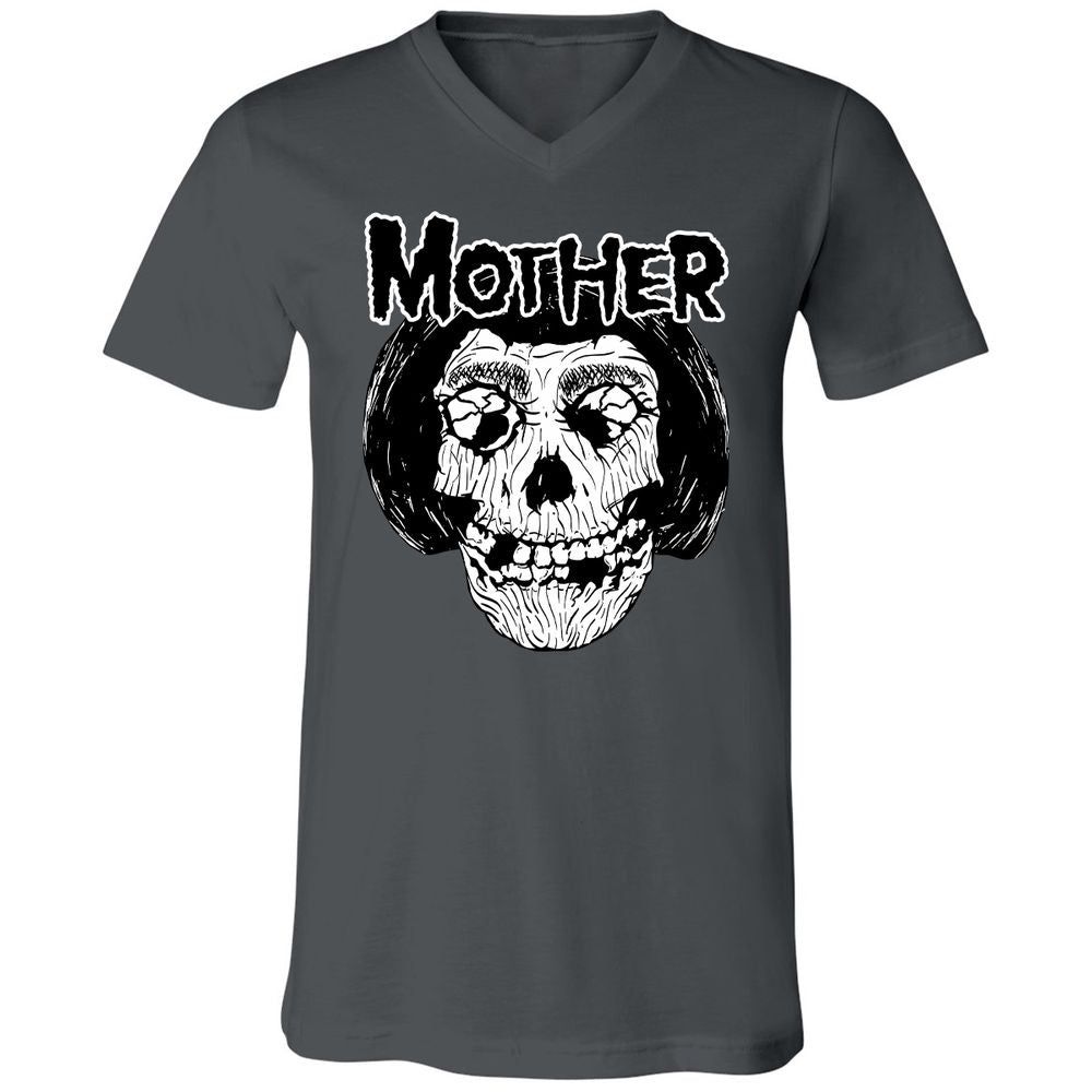 Unisex V-Neck T-Shirt - RAUZJQY5 - Asphalt - 12