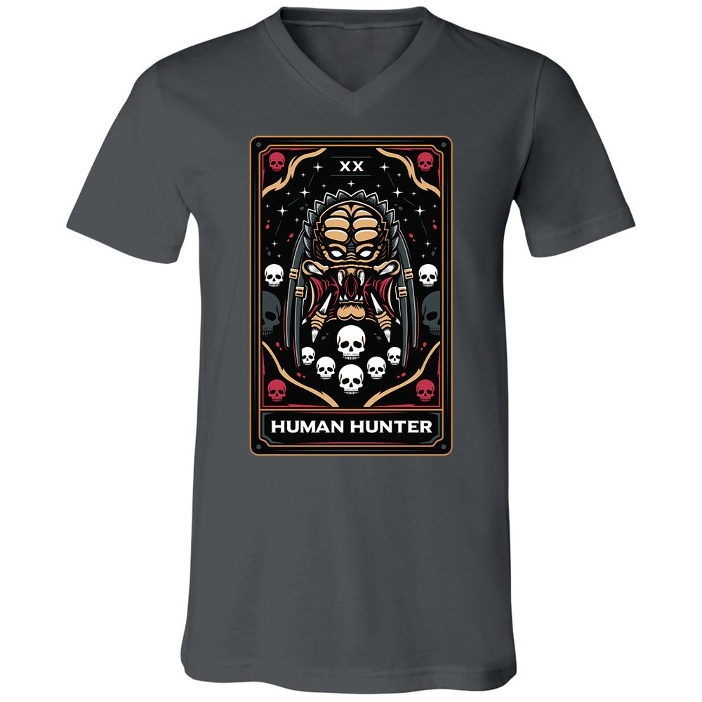Unisex V-Neck T-Shirt - R54ATQTD - Asphalt - 12