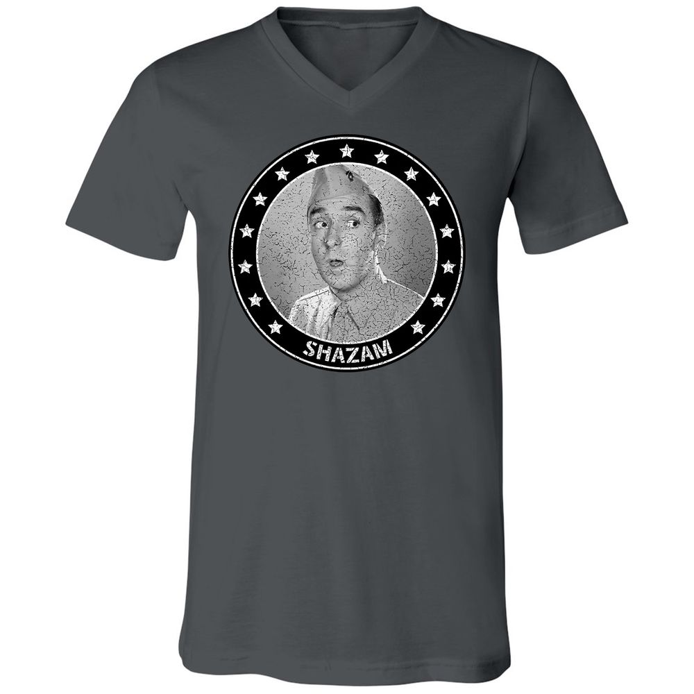 Unisex V-Neck T-Shirt - 18U9PHL7 - Asphalt - 12